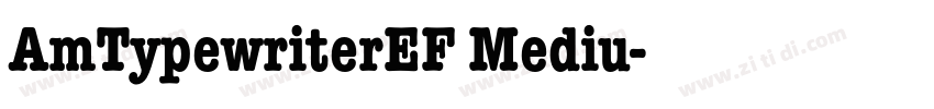 AmTypewriterEF Mediu字体转换